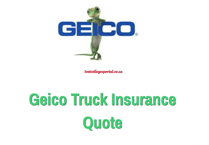 Geico Truck Insurance Quote