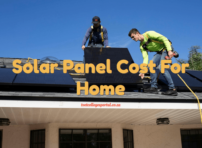Solar Panel Cost For Home