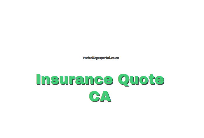 Insurance Quote CA