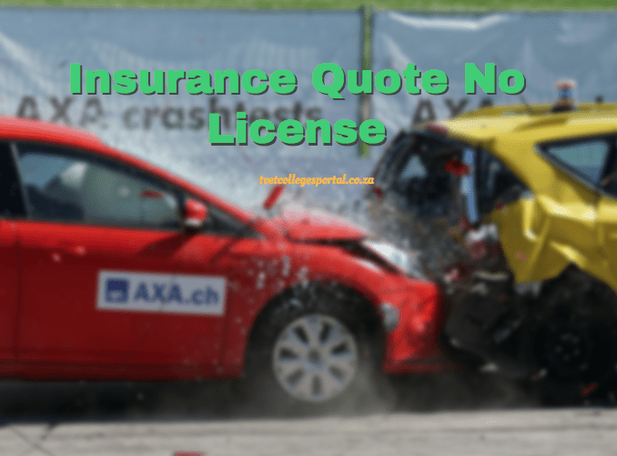 Insurance Quote No License